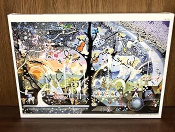 藤城清治　光と影のファンタジアケロヨンのユートピア　ジグソーパズル1000ピース Amazon | フィルム 藤城清治 光と影のファンタジア 愛の泉 影絵